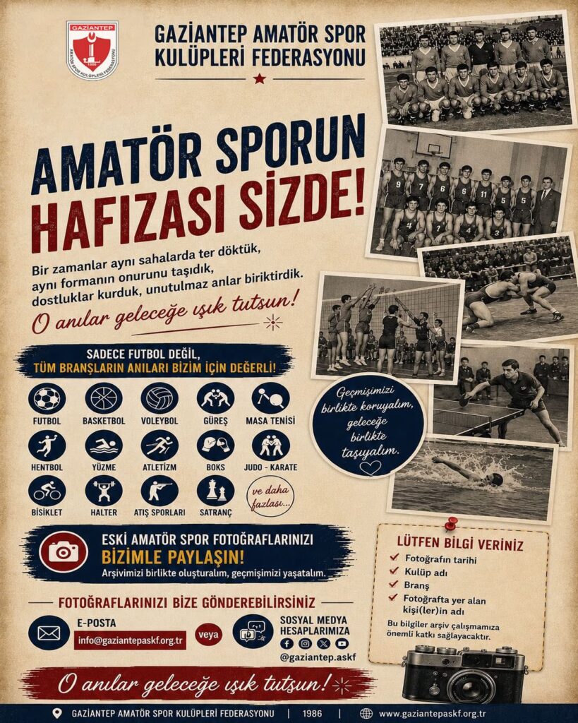 AMATÖR SPORUN HAFIZASI SİZDE!